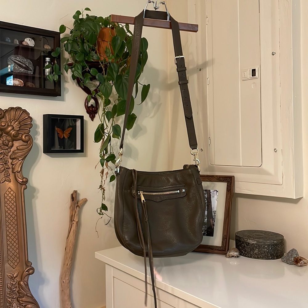 Rebecca Minkoff Green Crossbody Leather Bag